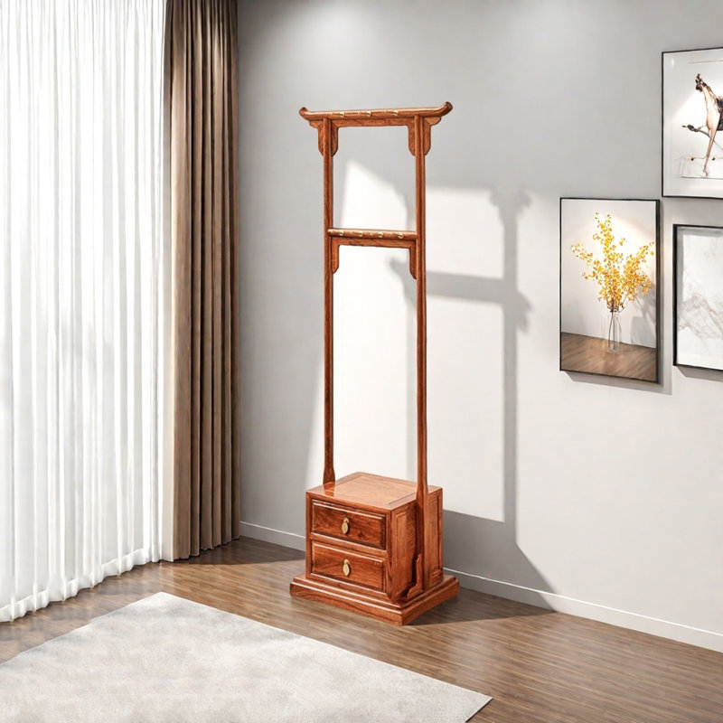 Solid Wood Entryway Closet with Drawer