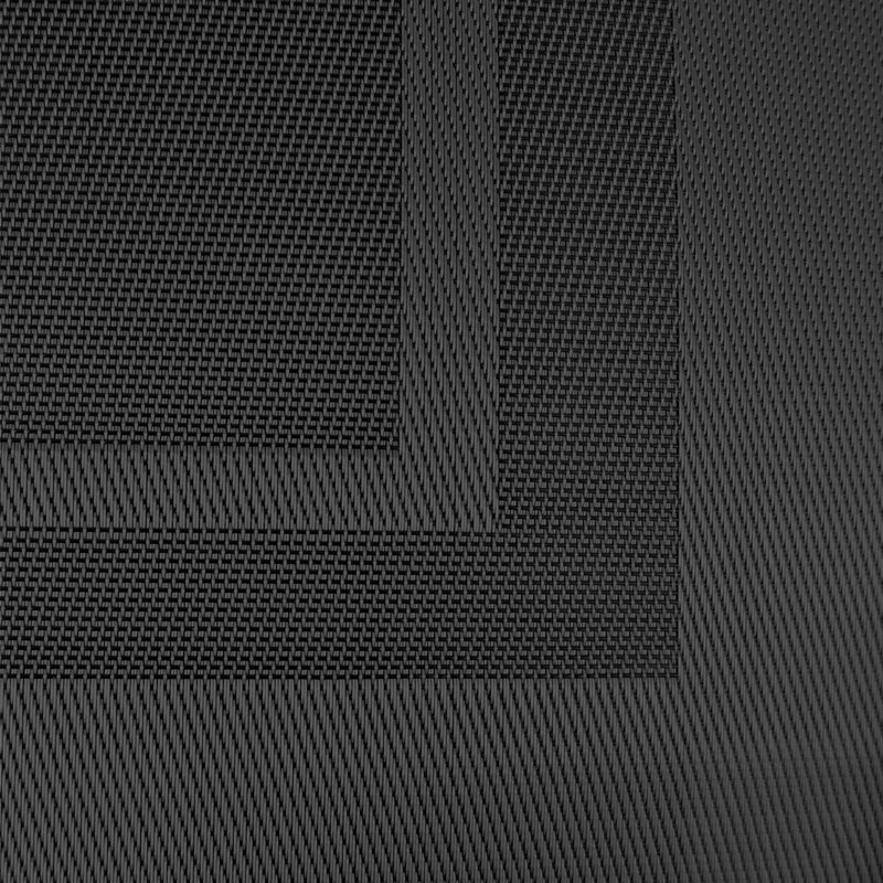 Mireyli Polyester Blend Solid Colour Rectangle, Black