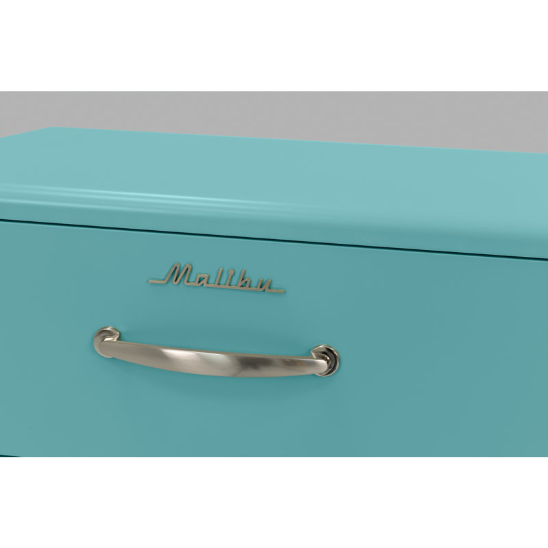 Commode 4 tiroirs Malibu, Bleu