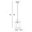 1- Light Dimmable  Rectangle Pendant Light