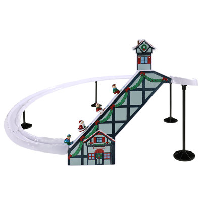 47 in. Animated & Musical Santa's Ski Slope