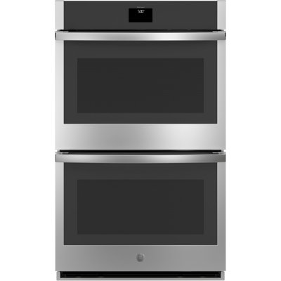 30"" Smart Built-In Self-Clean Convection Double Wall Oven with No Preheat Air Fry -  GE, JTD5000SVSS