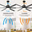 Keyante 72'' Ceiling Fan with LED Lights and Remote-606597071