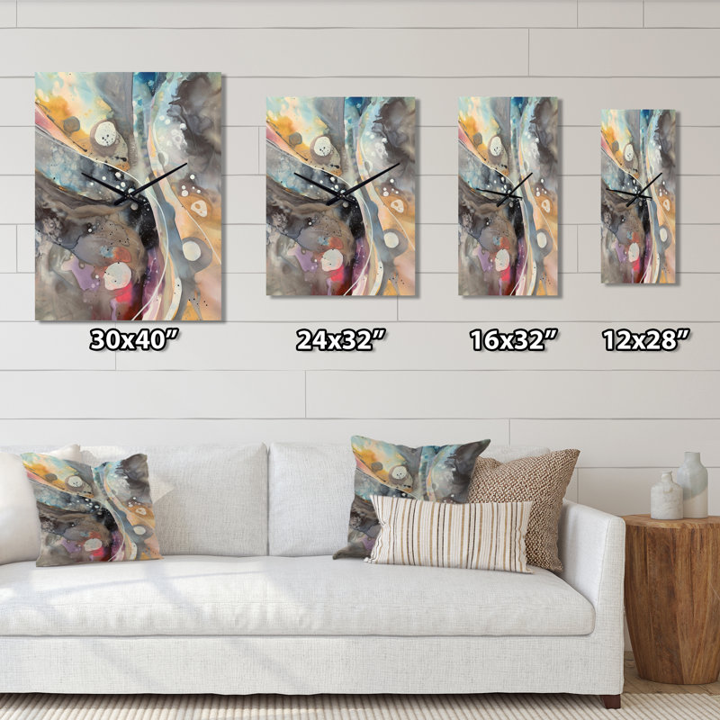 Horloge murale moderne subtile Serenity, Grand