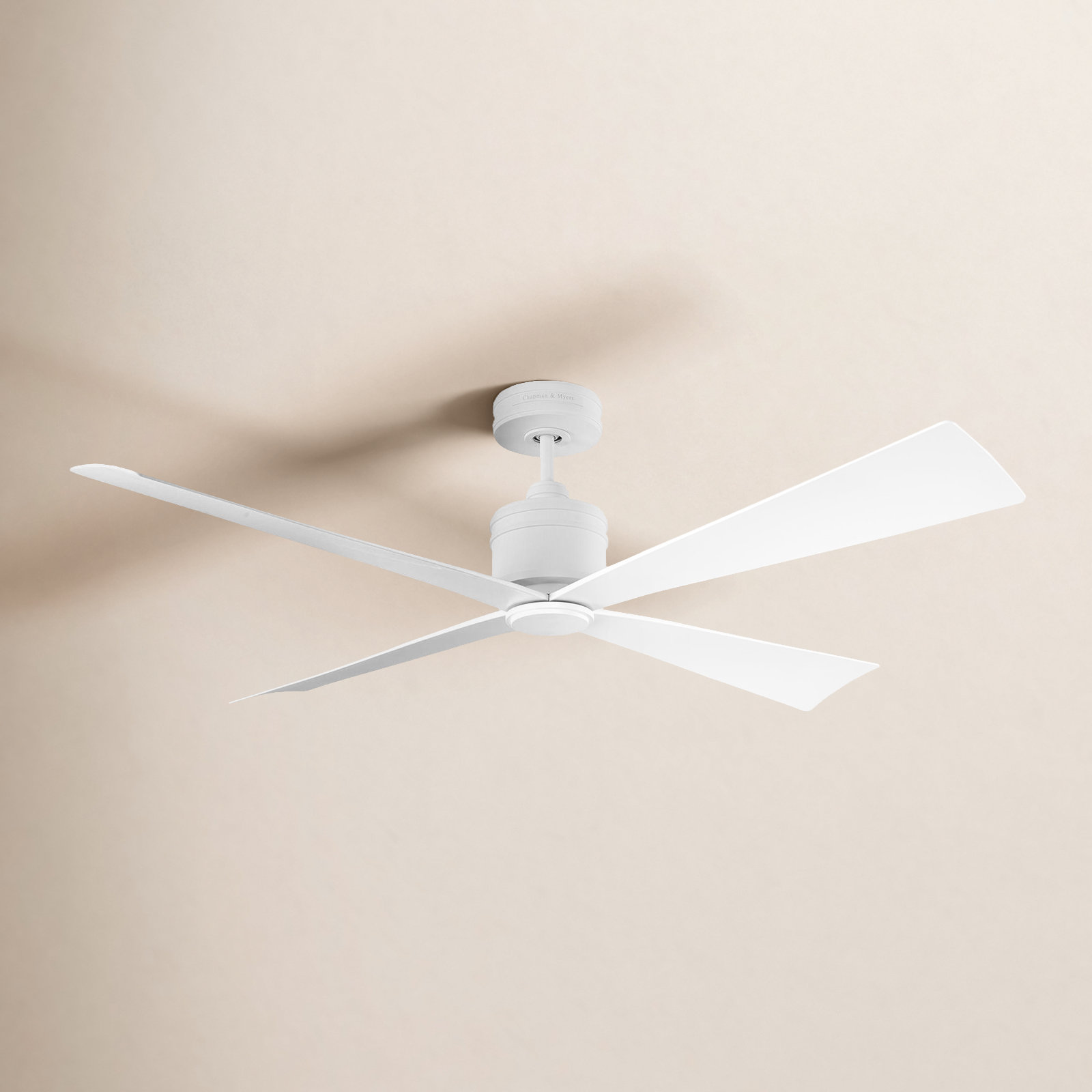 56'' 4 Blade Ceiling Fan, Matte White