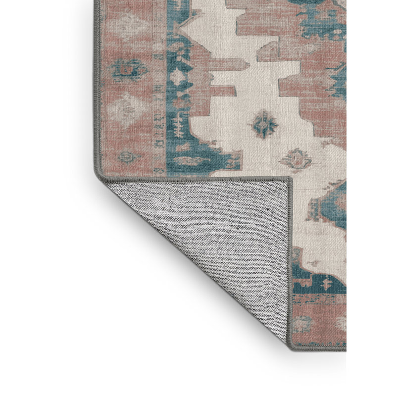 Tapis gris lavable à la machine, Rectangle 5 pi x 7 pi