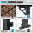 8 Ft. W x 10 Ft. D Outdoor Metal Pergola with Sloped Roof Patio Gazebo for Backyard, Deck-118613906
