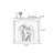 Black Solid Wood Freestanding Fireplace
