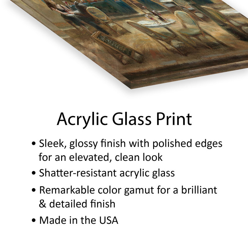 «Paris Cafe I Crop On Plastique / Acrylique» par Danhui Nai, peinture