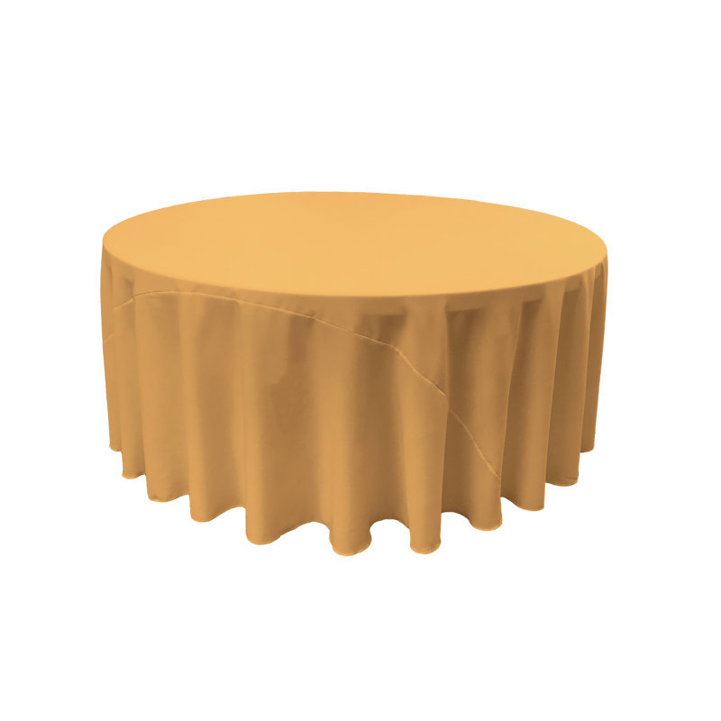 Nappe unie de couleur unie - Basics by Wayfair ™, Or, Rond 120 po