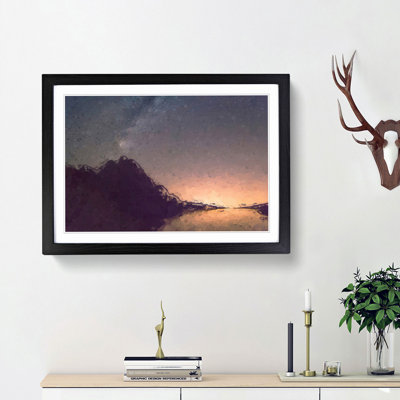 Stars over the Lake in Slovakia - Picture Frame Graphic Art Print