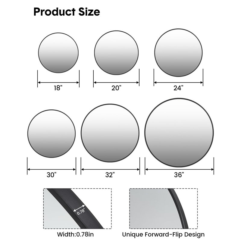 Metal Round Mirror