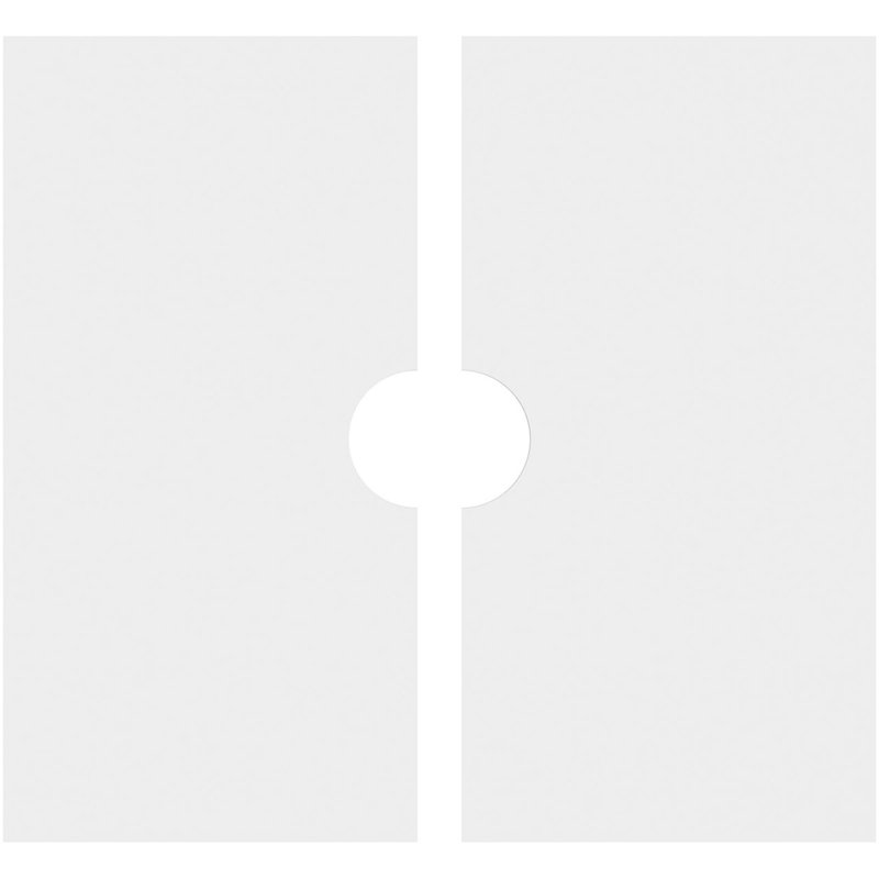 Médaillon de plafond contemporain en PVC de qualité architecturale, deux pièces 12 po x P 2 po x P 4 po x P 1 po