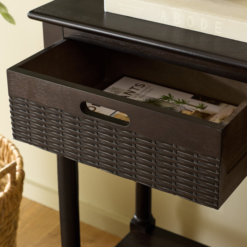 Dupuis Console Table, 30" H x 47" W x 13" D, Dark Chocolate