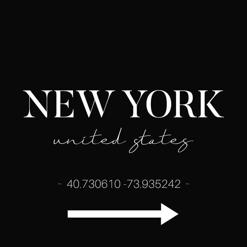 Plaque de New York, H 12 po x l 12 po