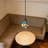 Single Light Dimmable Colorful Stained Glass Cottage Pendant Lamp，rubik's Cube-designed Pendant Lamp