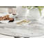 Tierra Modern Chrome Metal & Glass Round Dining Table Set with 4 Luxury Button Velvet Chairs-81867678-87470854-107784996