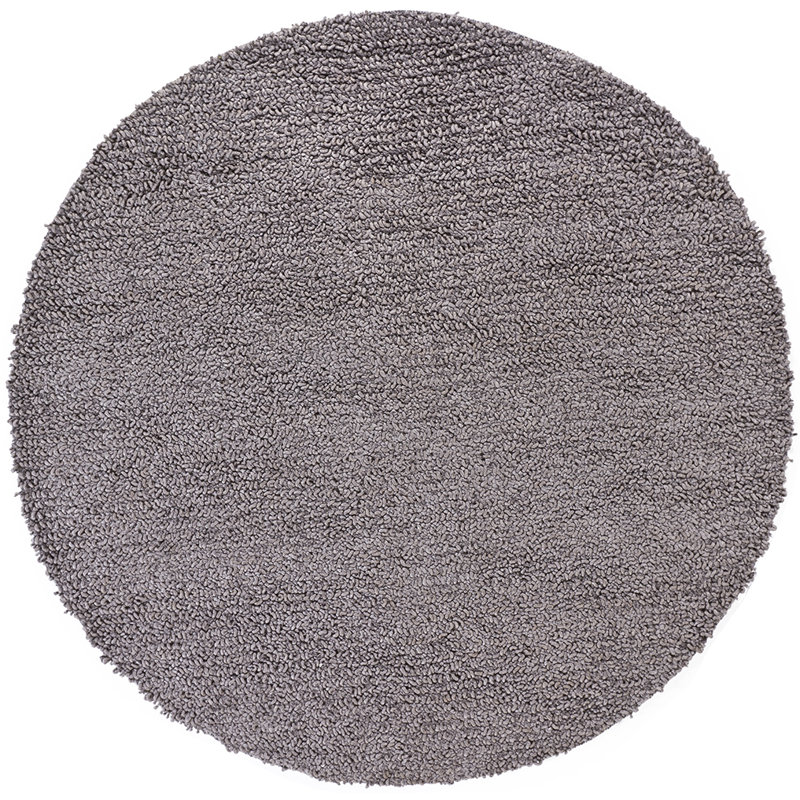Zeal Shag Wool Area Rug, Round 7'9"