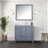 White Bath Vanity 36 In. W X 22 In. D, Right Offset And Carrara Marble Top-117978892