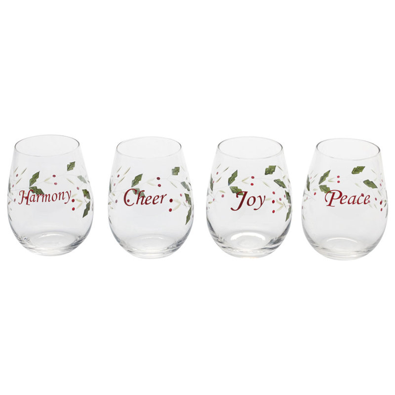 Verres à vin sans pied Pfaltzgraff Winterberry
