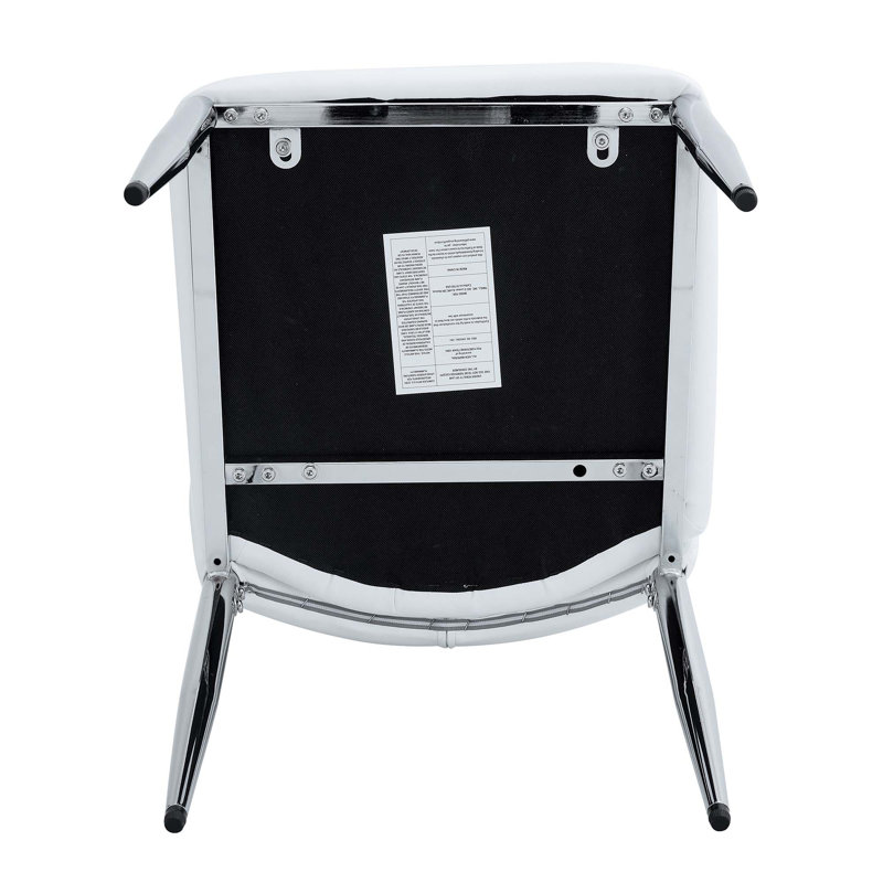 Ensemble de chaises de salle à manger confortables et polyvalentes pour divers espaces, Blanc