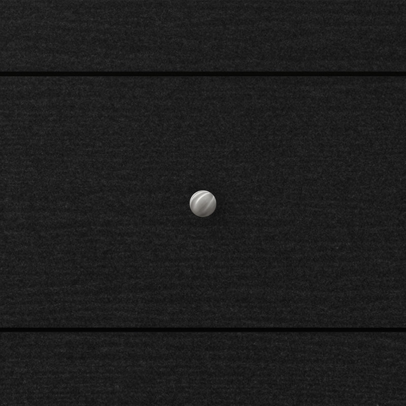 Isenbert 6 Drawer 47" W Standard Dresser, Black Oak