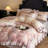 Floral Double-Layer Crinkle Cotton Duvet Cover Set-124974157-124974144