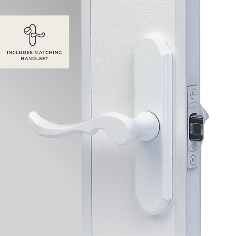 20 Series Highview with Adjustable Screen (handle included), White, 36" x 81"