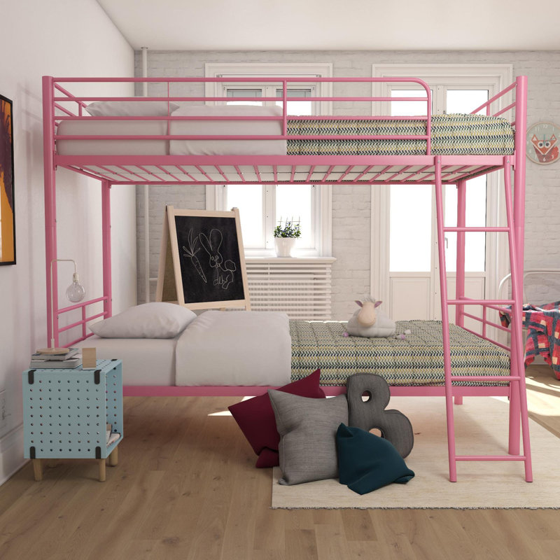 Dexmoor Kids Twin Over Twin Bunk Bed