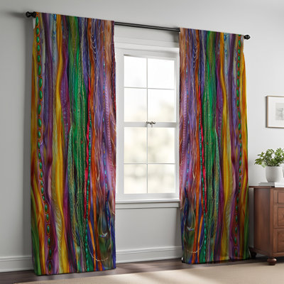 Bohemian Abstract Window Curtains