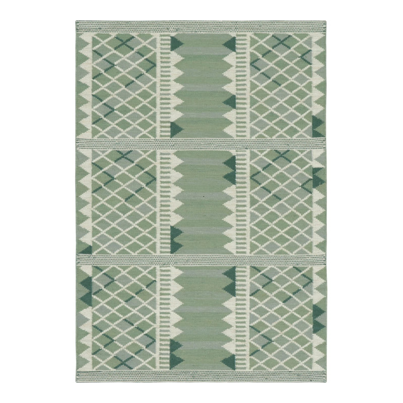 Flatweave Wool Geometric Area Rug