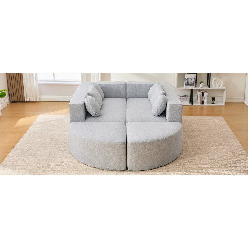Canapé modulaire Boneless Couch, Gris