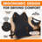 Cheer Collection Memory Foam Lumbar Support Pillow for Car with Dual Straps & Washable Jersey Cover