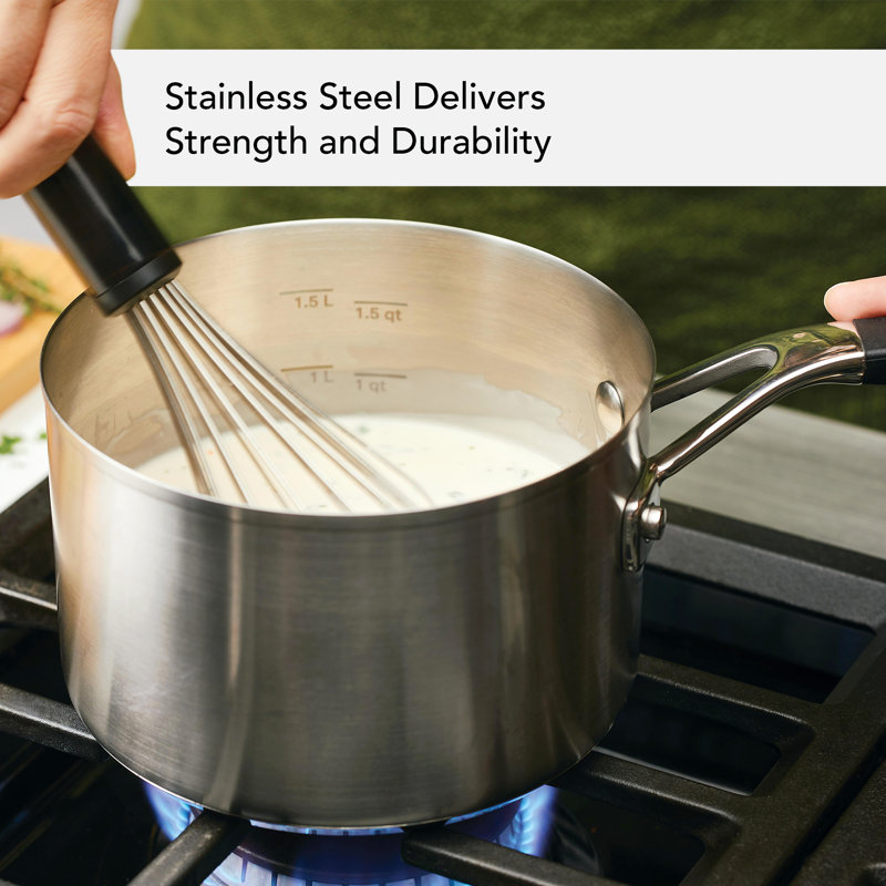 Kitchenaid 10 Piece Stainless Steel Induction Pots and Pans Cookware Set
