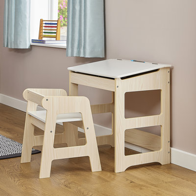 Kids Scandi Study Desk and Chair Set