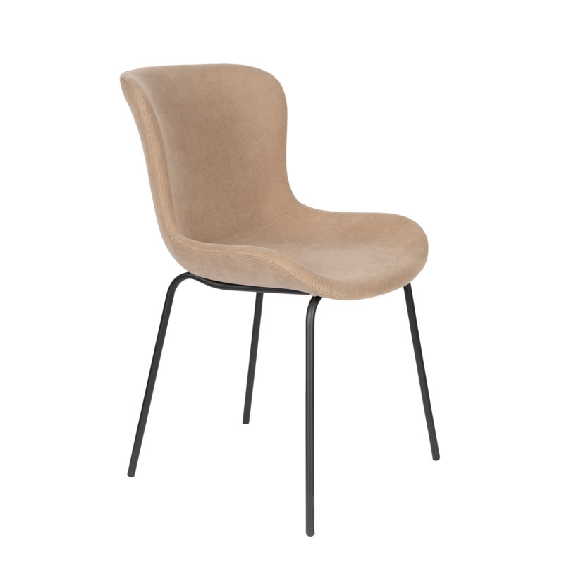 Junzo Upholstered Dining Chair, Brown