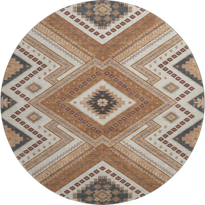 Premium Machine Washable Guada AMF1010 Tribal Rug