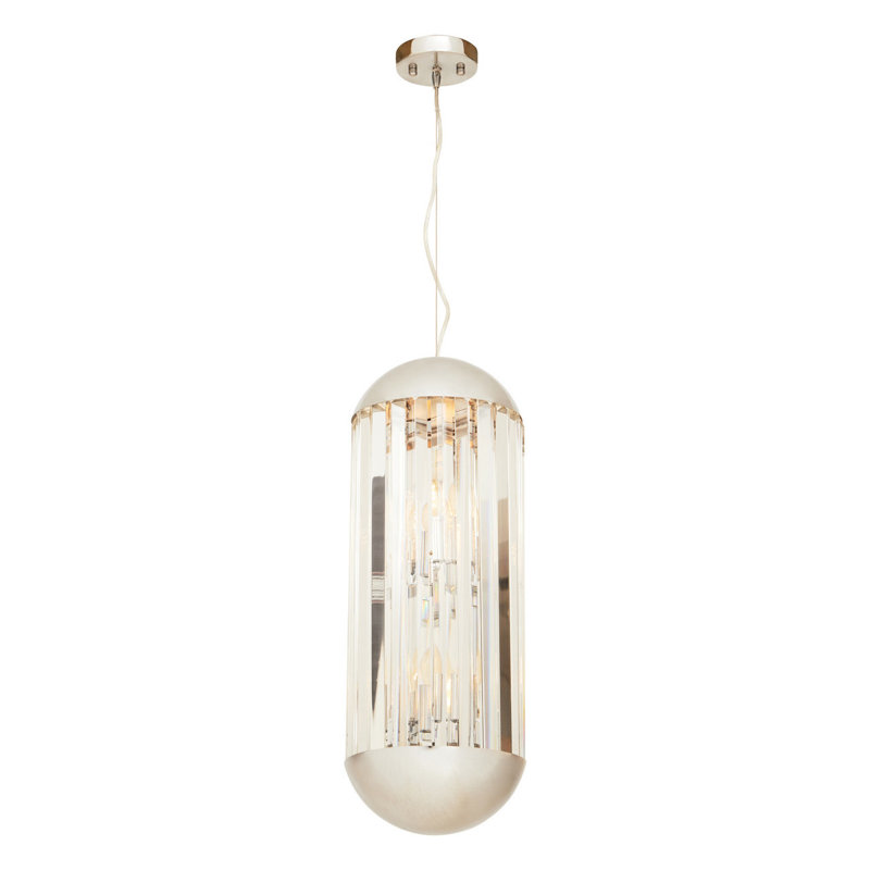 Amaud 6 - Light Chrome Lantern Pendant