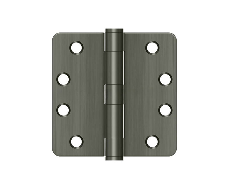 Charnière Deltana S44R4HD26D de 4 po x 4 po x 1/4 po, HD en chrome brossé, Brushed Chrome