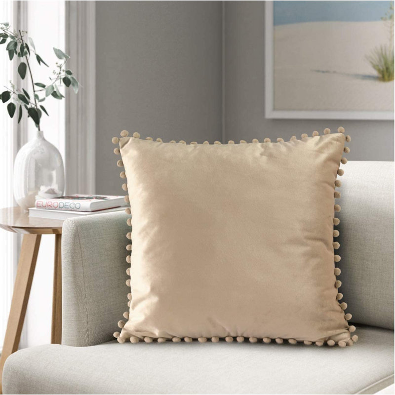 Beckham Square Cushion Cover, Beige