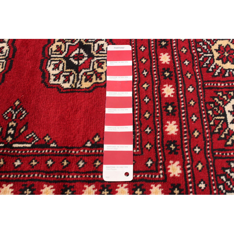 Tapis rouge foncé Finest Peshawar Bokhara 8 pi 0 po x 10 pi 6 po