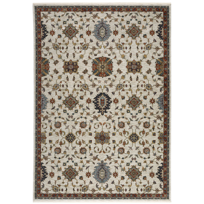 Hovis Oriental Indoor Rug, Rectangle 6'7" x 9'6"