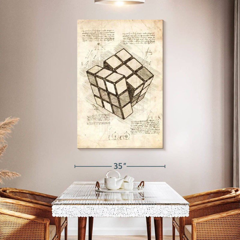 Laelle Rubik's Cube, 51" H x 34" W