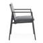 2 fauteuils d'extérieur - construction en aluminium + corde pour patio, cour, bord de piscine, coussin de balcon inclus