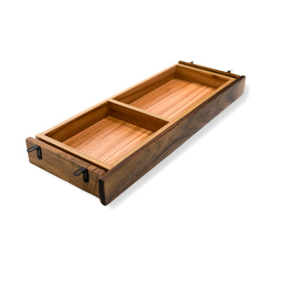 Solid Wood Under-Desk Drawer Organizer