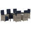 6 - Person Patio Dining Set Rectangular Table-2107489451