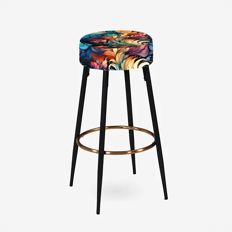 Ensemble de 2 tabourets de bar Contemporary Fusion Paisley