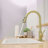 Nickel Gold Kitchen Sink Faucet With Deck Plate Kitchen Faucets With Pull Out Sprayer Single Handle Kitchen Faucet