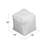 Striped Square Canvas Pouf Ottoman