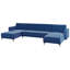 Aliyha 5 Seater Velvet Sofa Bed-1441775398